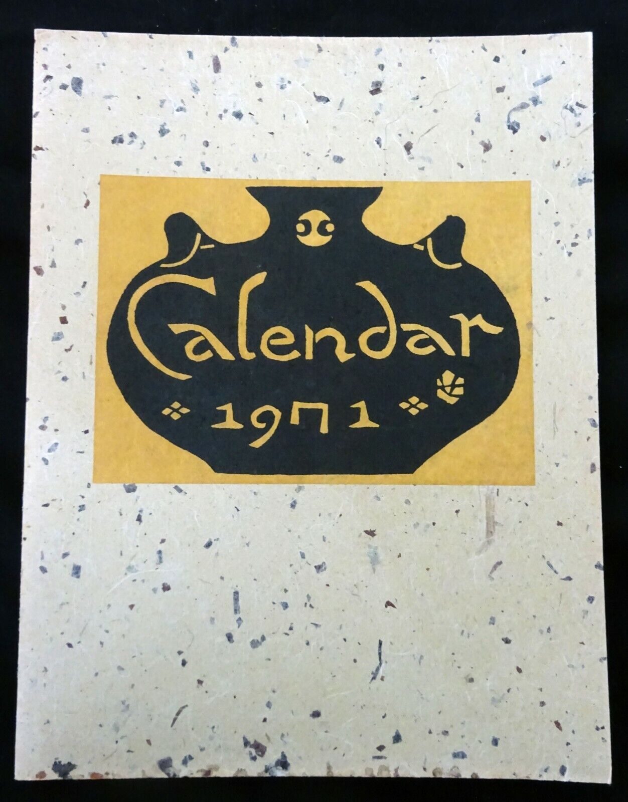 1971 Japanese Mingei Folk Art Calendar by Serizawa Keisuke (1895-1984)(Fuj)