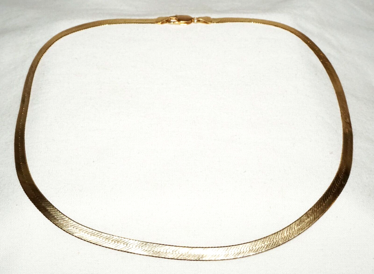 Vintage Italy 14k Yellow Gold 5mm wide Cable Necklace 20" (WyJ)