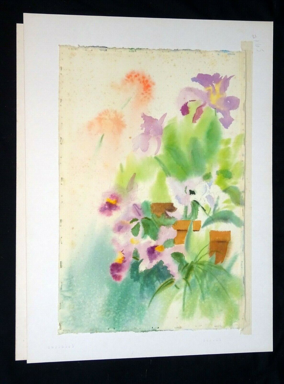 1970s Hawaii Watercolor Paintings Oahu City & Landscape by Marjorie Weible (CuM)