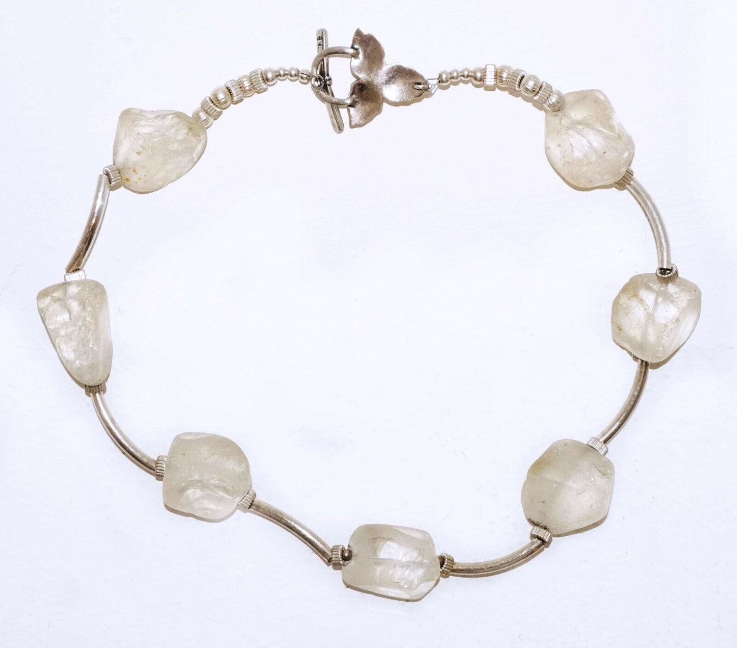 Hawaii Clear Quartz & Silver Bead Necklace Annalise Vogel’s ALV Designs (LeP)#4