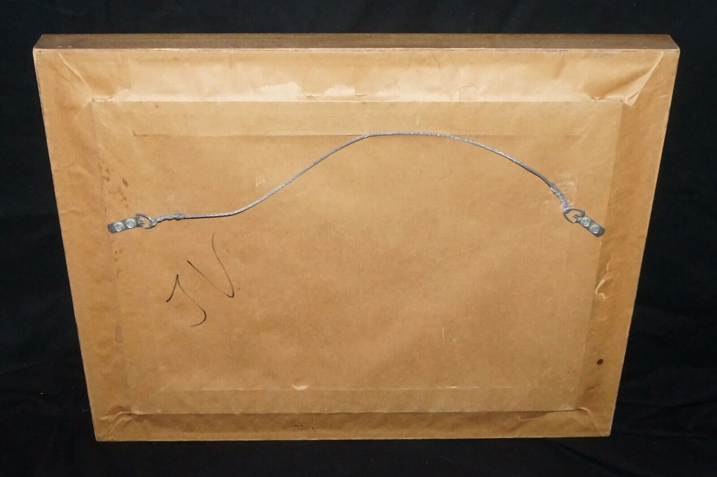 Vintage American Oil on Board Helmeted Warrior w Spear by Charles Bragg (ASL)