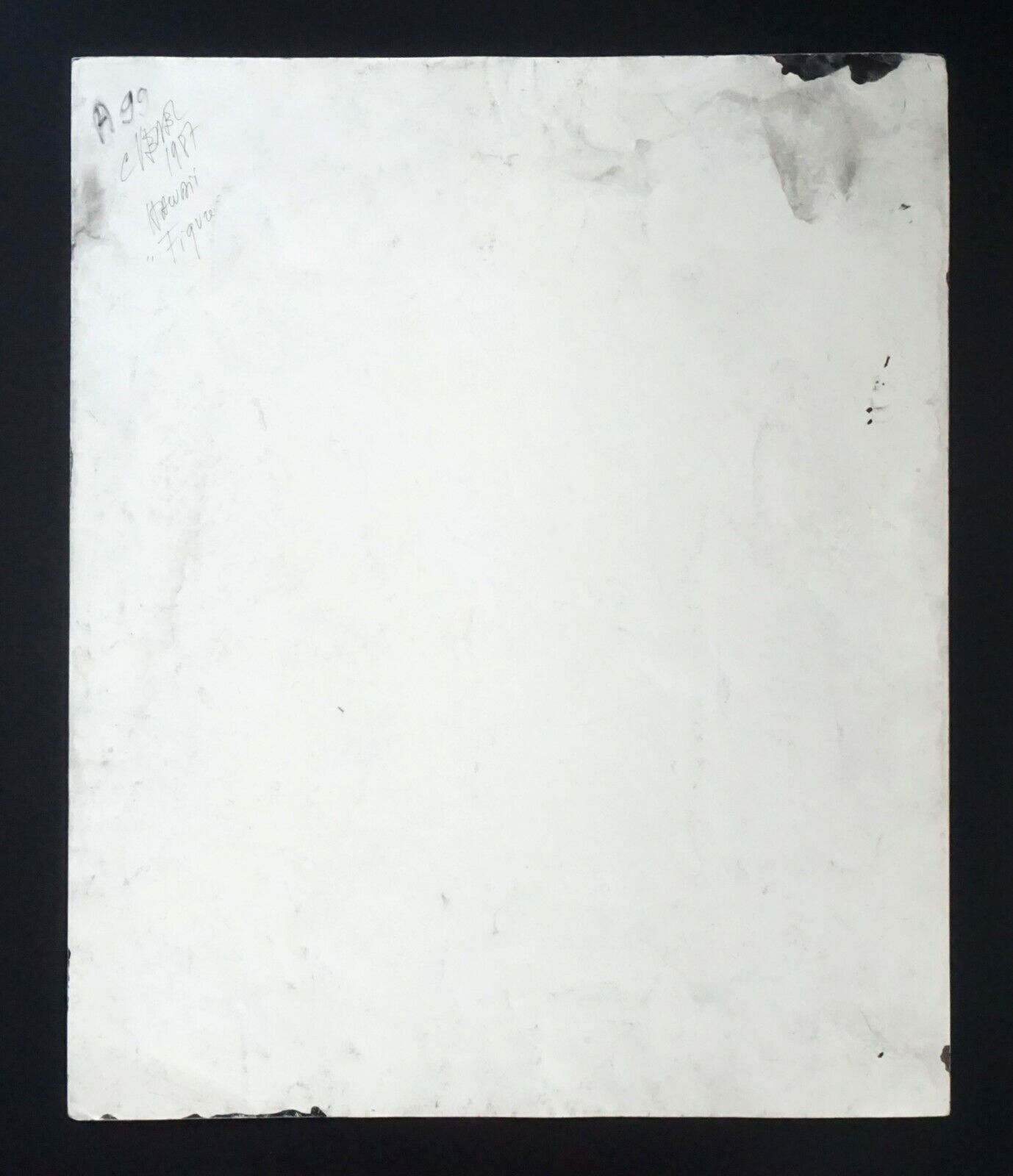 France Outsider Art Ink Portrait Painting Female Portrait Claude Vedel (EtJ)#53