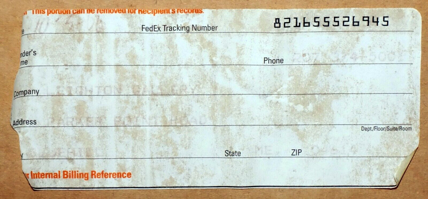 US Maine Oil Pastel Painting "Still Life Vase" Judith Leighton (1929-2011)(KrT)