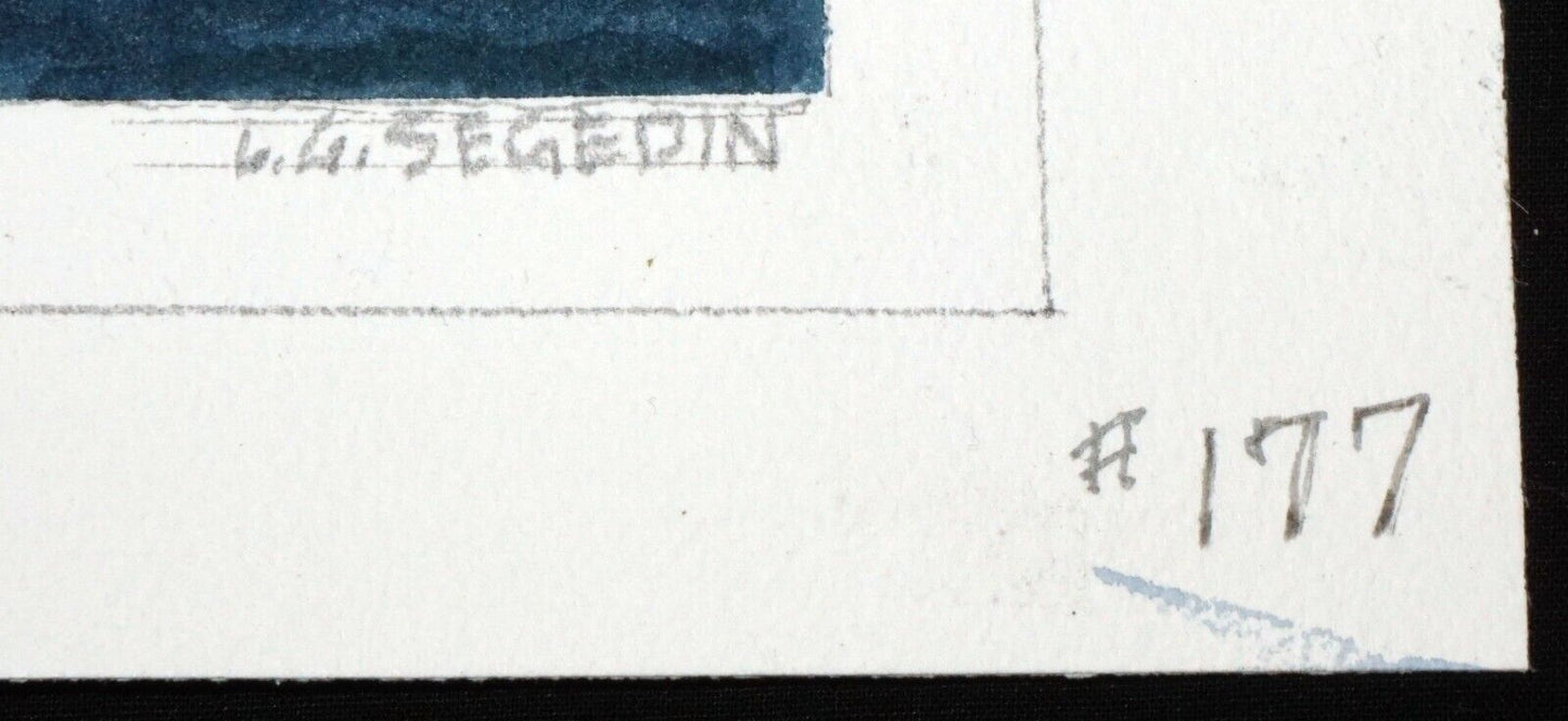 Hawaii Watercolor Painting TransPac Running with the Wind by Larry Segedin #177