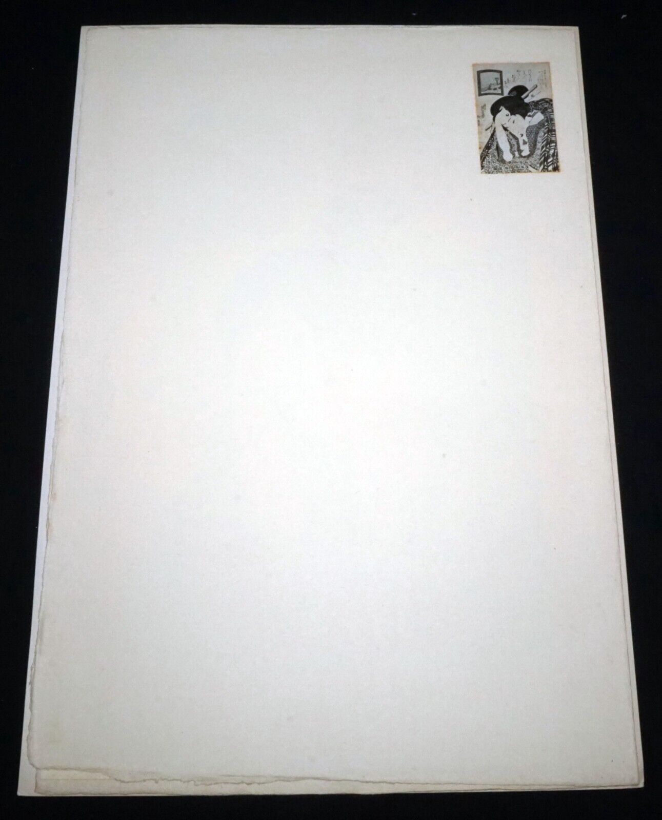 Vintage Japanese Woodblock Repro Print Beauty Morning Mist by Keisai Eisen (OdC)