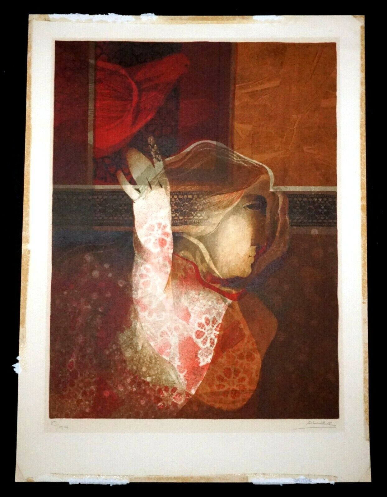 Spanish Litho Print 83/99 Female Figure by Alvar Sunol Munoz-Ramos (b.1935)(NoN)