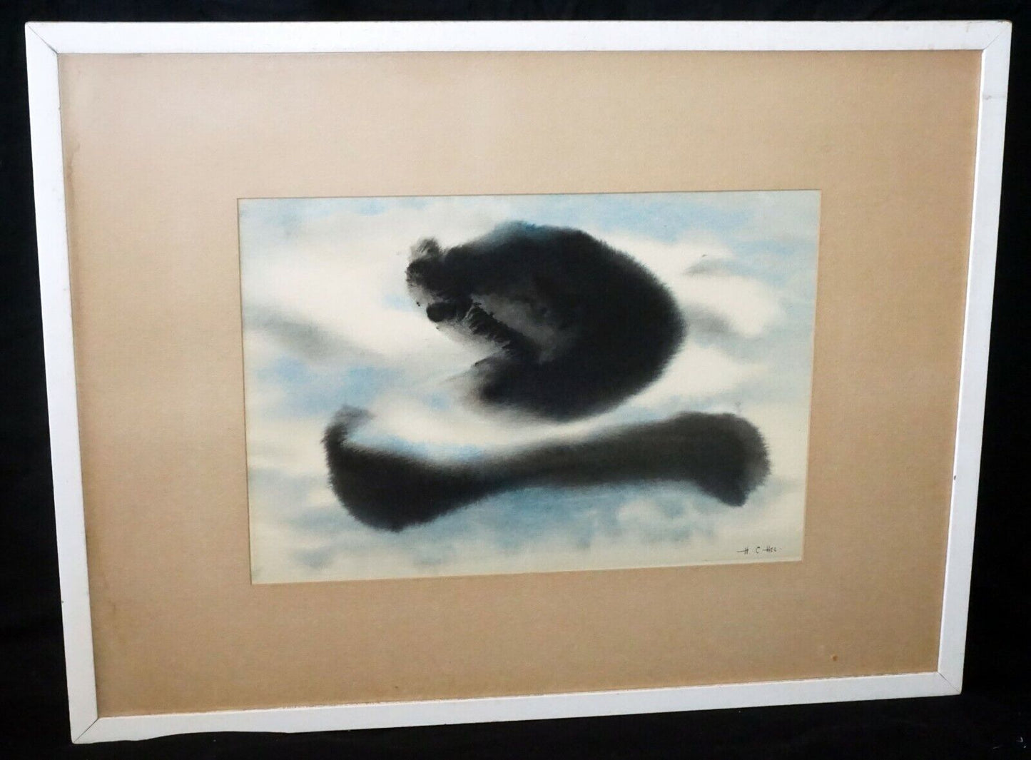 1960s Chinese Hawaii Watercolor Painting Toad by Hon Chew Hee (1906 - 1993)(FiS)