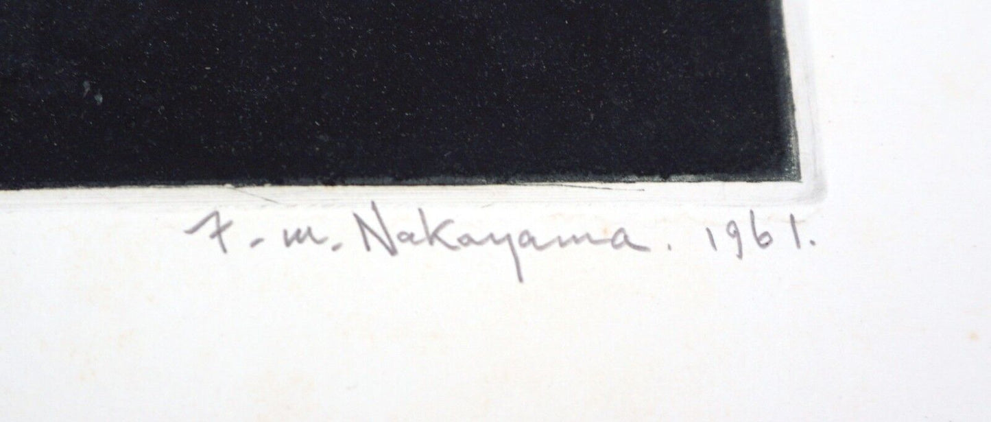 '61 Japanese Print 64/100 Flight towards Infinite Francois Masami Nakayama (Mod)
