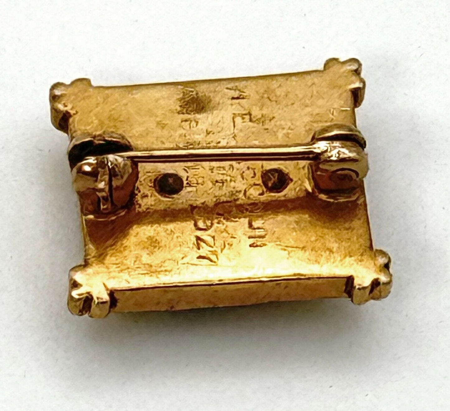 Vintage 14K Gold Alpha Signa Phi Fraternity 1927 Sorority Black Enamel Pin (McC)