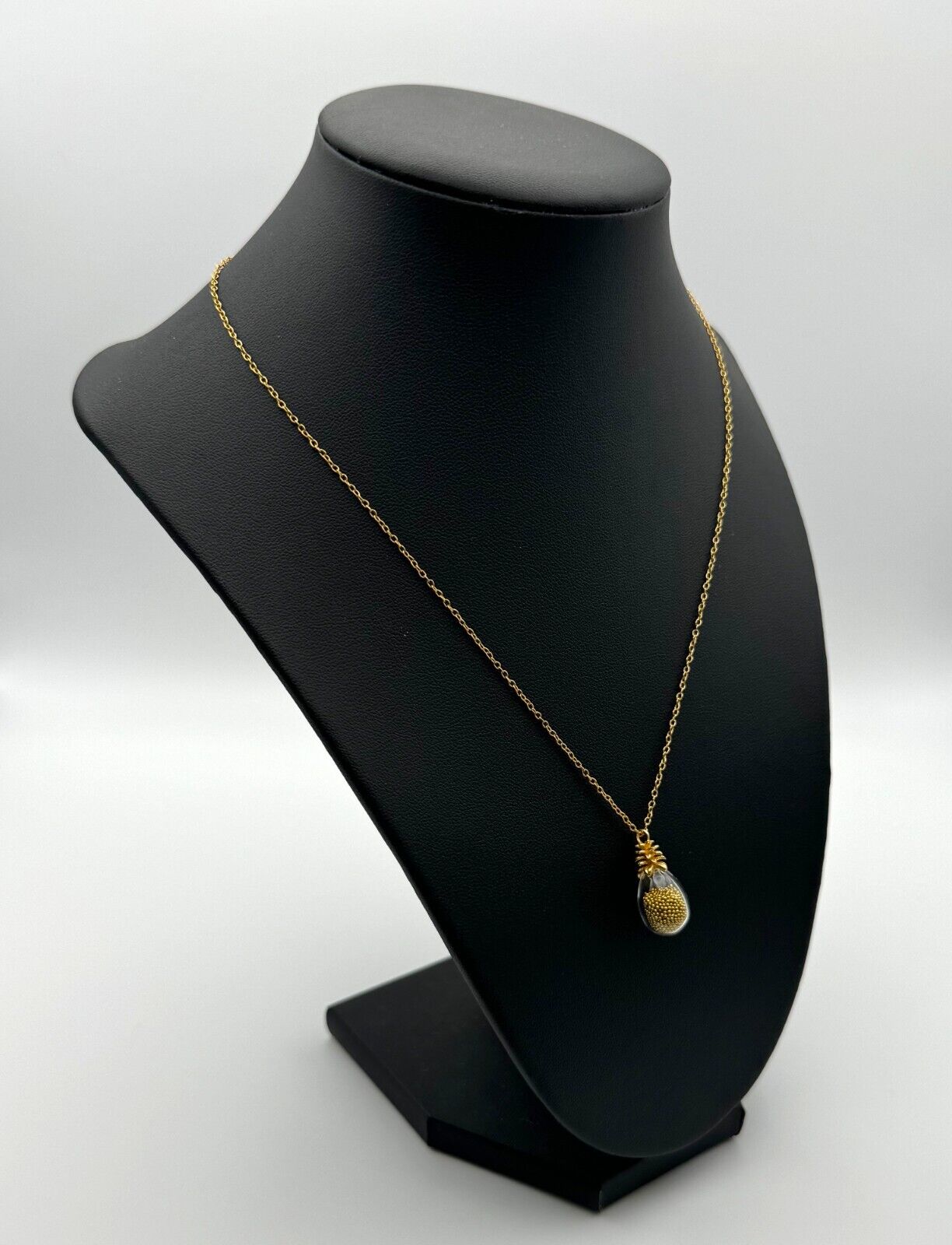 18 K Gold Vermeil Catherine Weitzman Pineapple Shaker Necklace (McC)