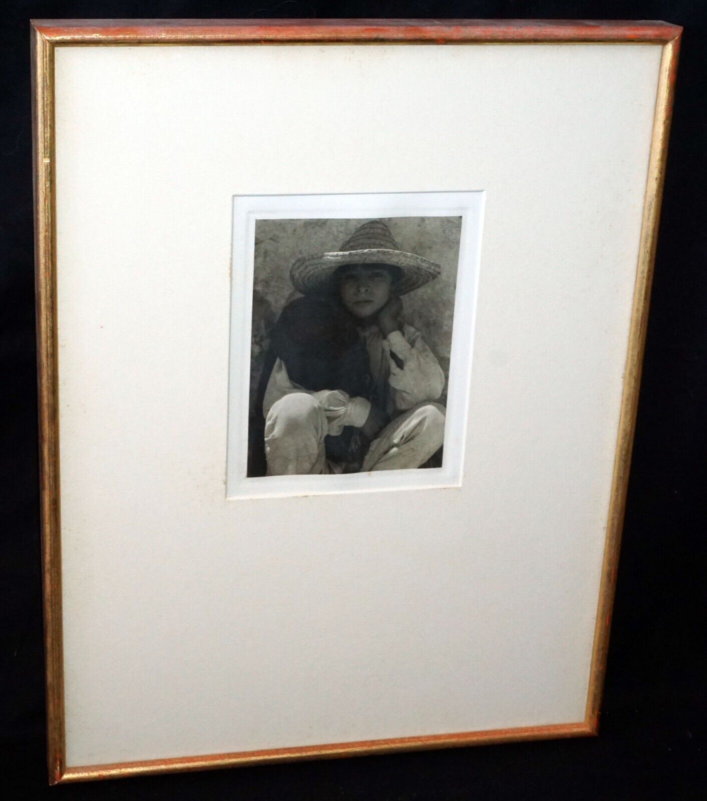 1933 US Framed Photogravure "Boy Hidalgo" by Paul Strand (1890-1976)(PaR)