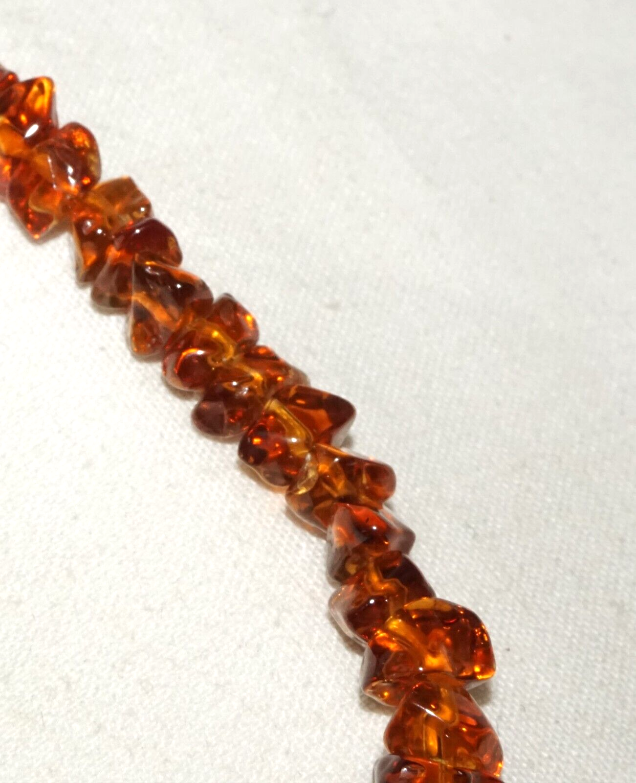 Vintage Japanese Golden Topaz Chip Bead Necklace (InS)L6