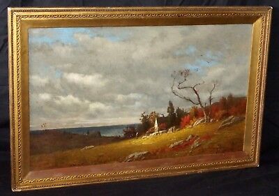 19C American East Coast Oil Painting by James Renwick Brevoort (1832-1918)(PaS)