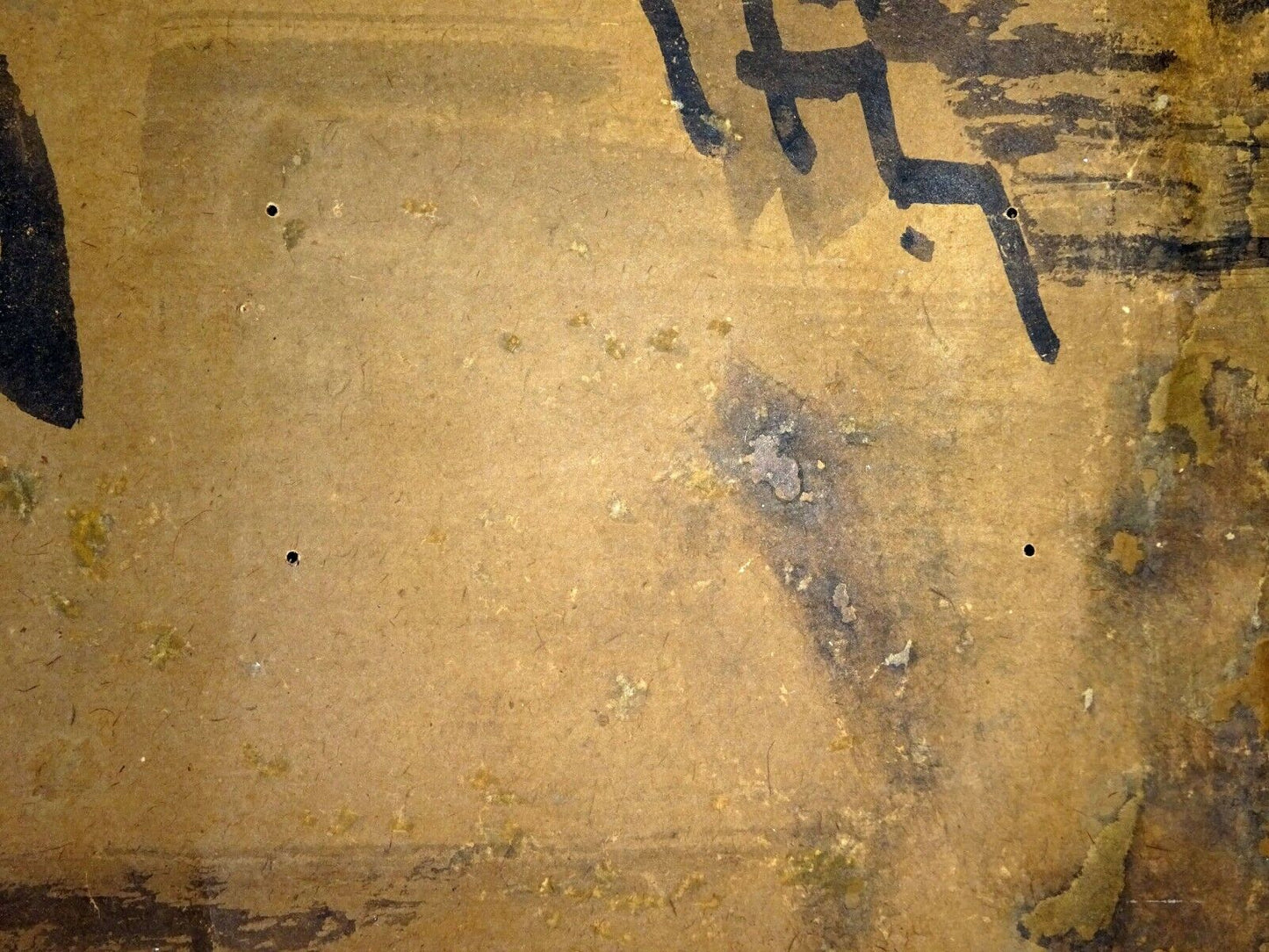 1850s Japanese Scroll Painting of a "Hawk Bird of Prey" from Samurai House (Fuj)
