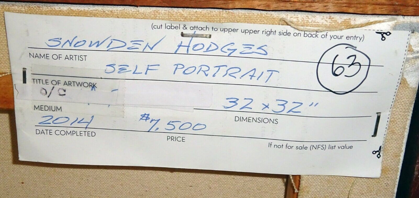 Hawaii Oil Painting Studio Self Portrait w. Nude Models by Snowden Hodges (Sho)