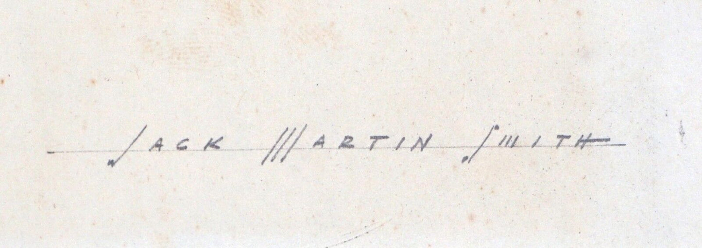 60s California Print 19/20 "Water Buffalo" by Jack Martin Smith (1911-1993)(Mod)