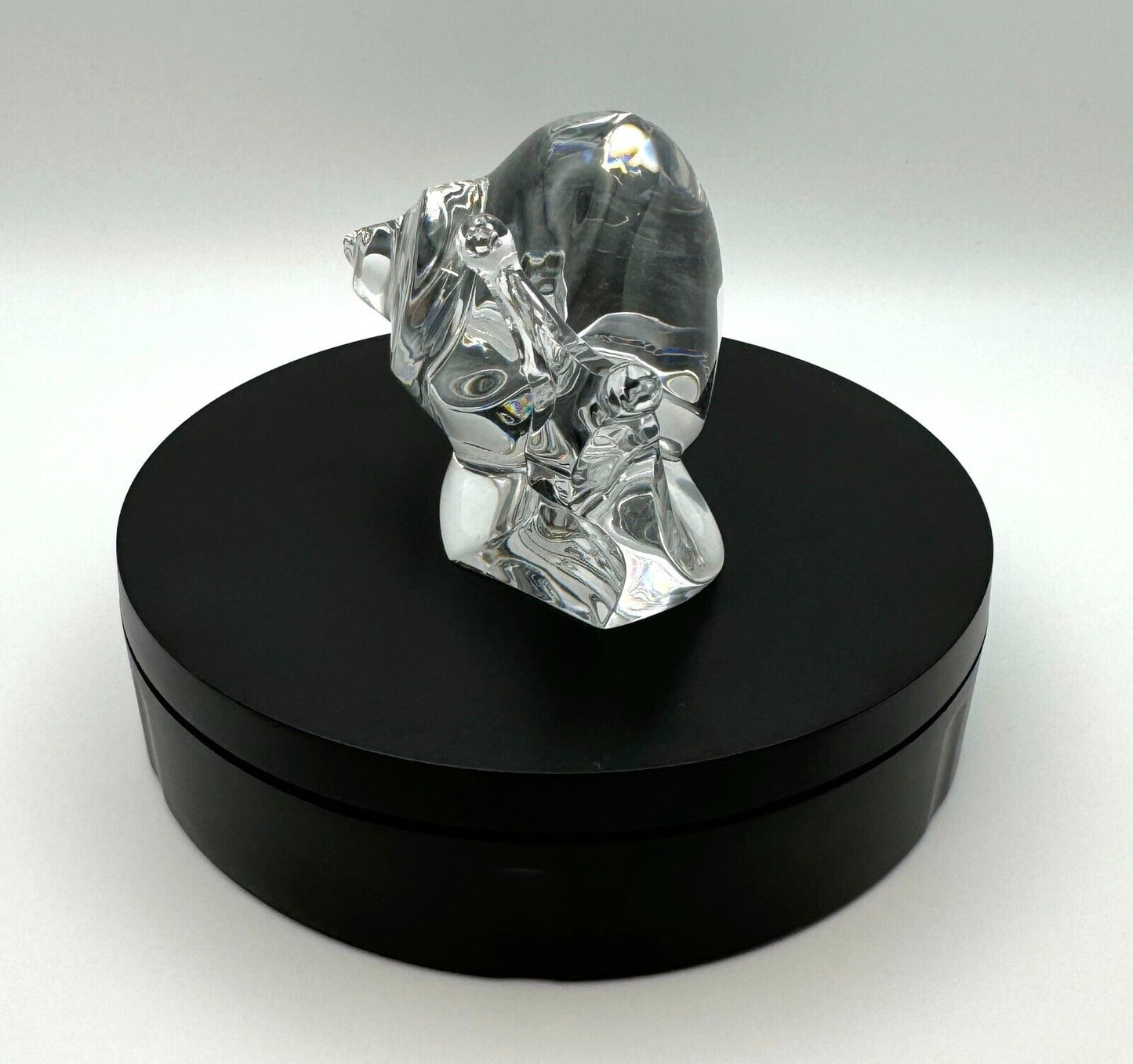 Vintage Crystal Baccarat Snail Figurine in Box (InS)13
