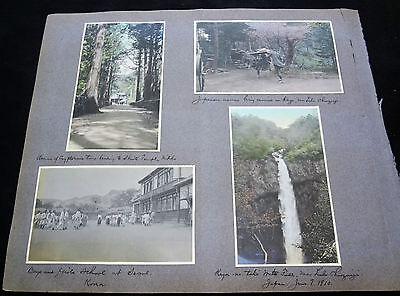 8x 1910 COLOR PHOTOGRAPHS JAPAN, NIKKO w. SHINTO SHRINE P278