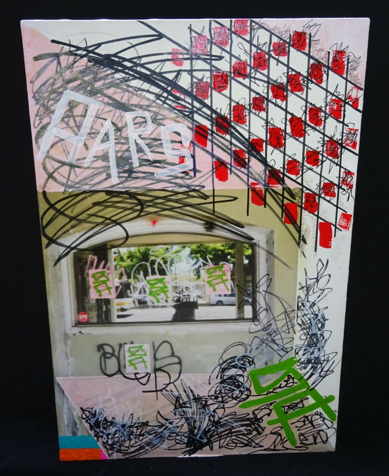Hawaii Acrylic Mixed Media Painting No Graffiti Honolulu by Jerome Wallace (WaJ)