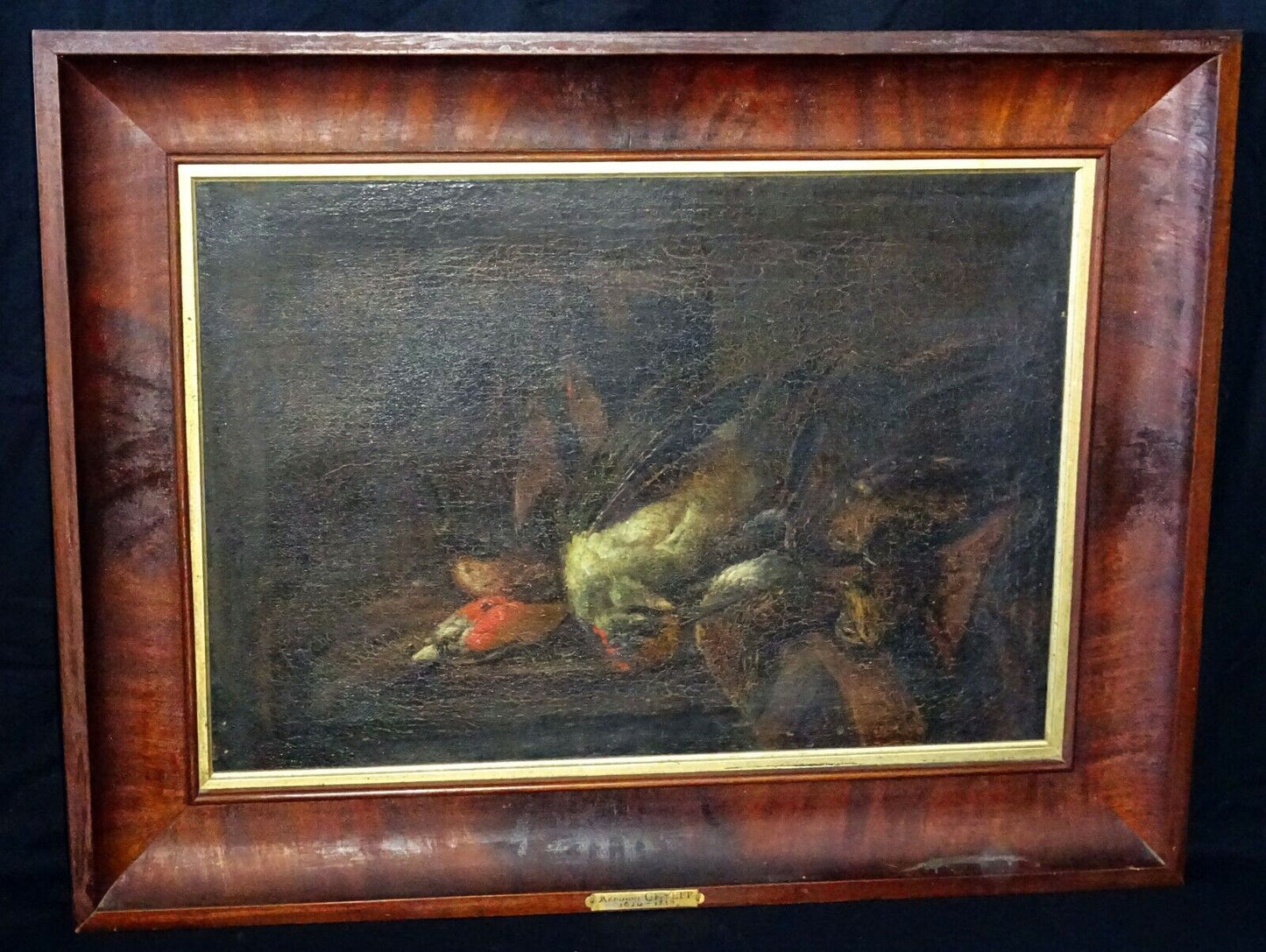 18C Belgian Oil Painting "Still Life w Game" attributed Adriaen de Gryeff (SnE)