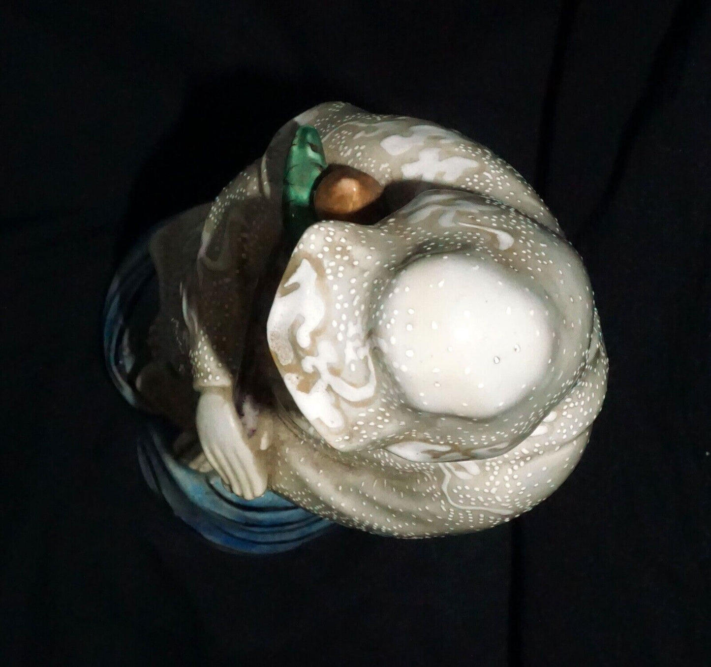 Antique Japanese Kutani Guan Yin Edo Statue- Meiji 19th Century (MiM)