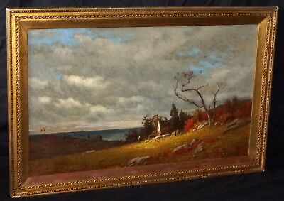 19C American East Coast Oil Painting by James Renwick Brevoort (1832-1918)(PaS)