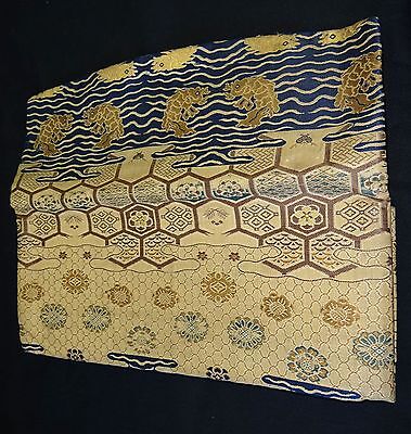 3x 19/20CT Japanese Silk Brocade Purses (Par)