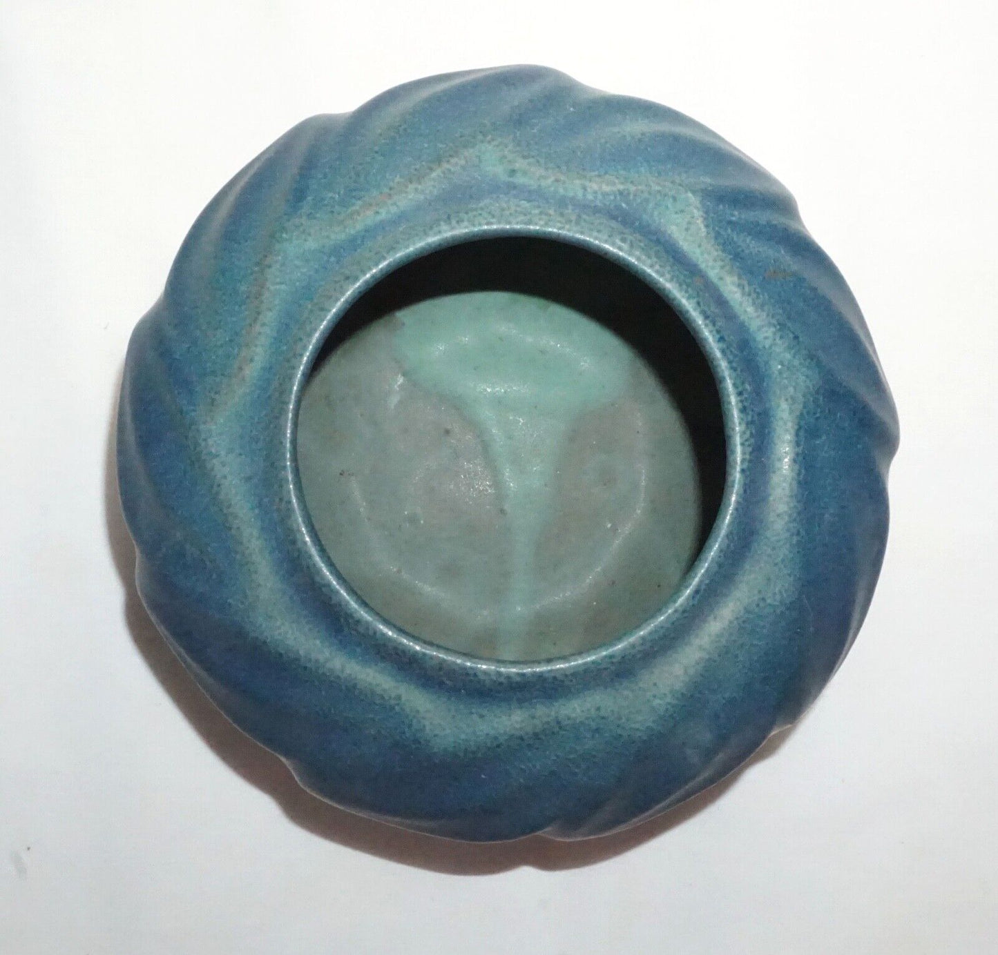 Circa 1920's Blue Turquoise Van Briggle Art Pottery Vase/Bowl Excellent (NeW)