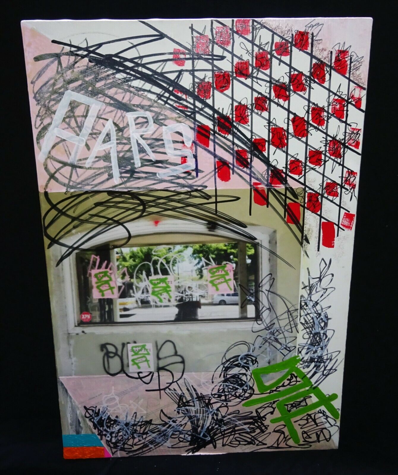 Hawaii Acrylic Mixed Media Painting No Graffiti Honolulu by Jerome Wallace (WaJ)