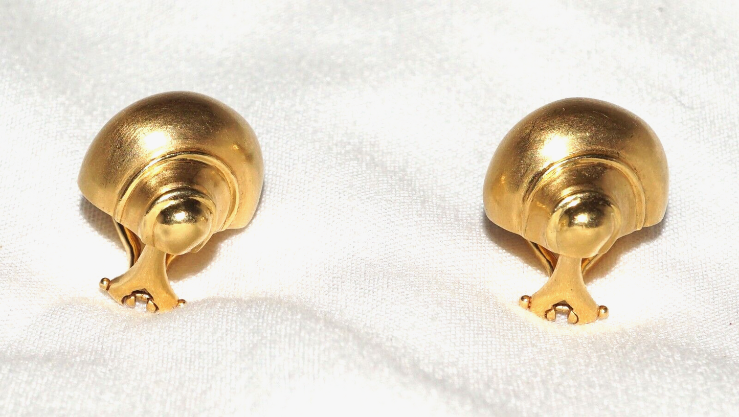 Vintage 18k Yellow Gold Seaman Schepps Turbo Shell (QuC) 24