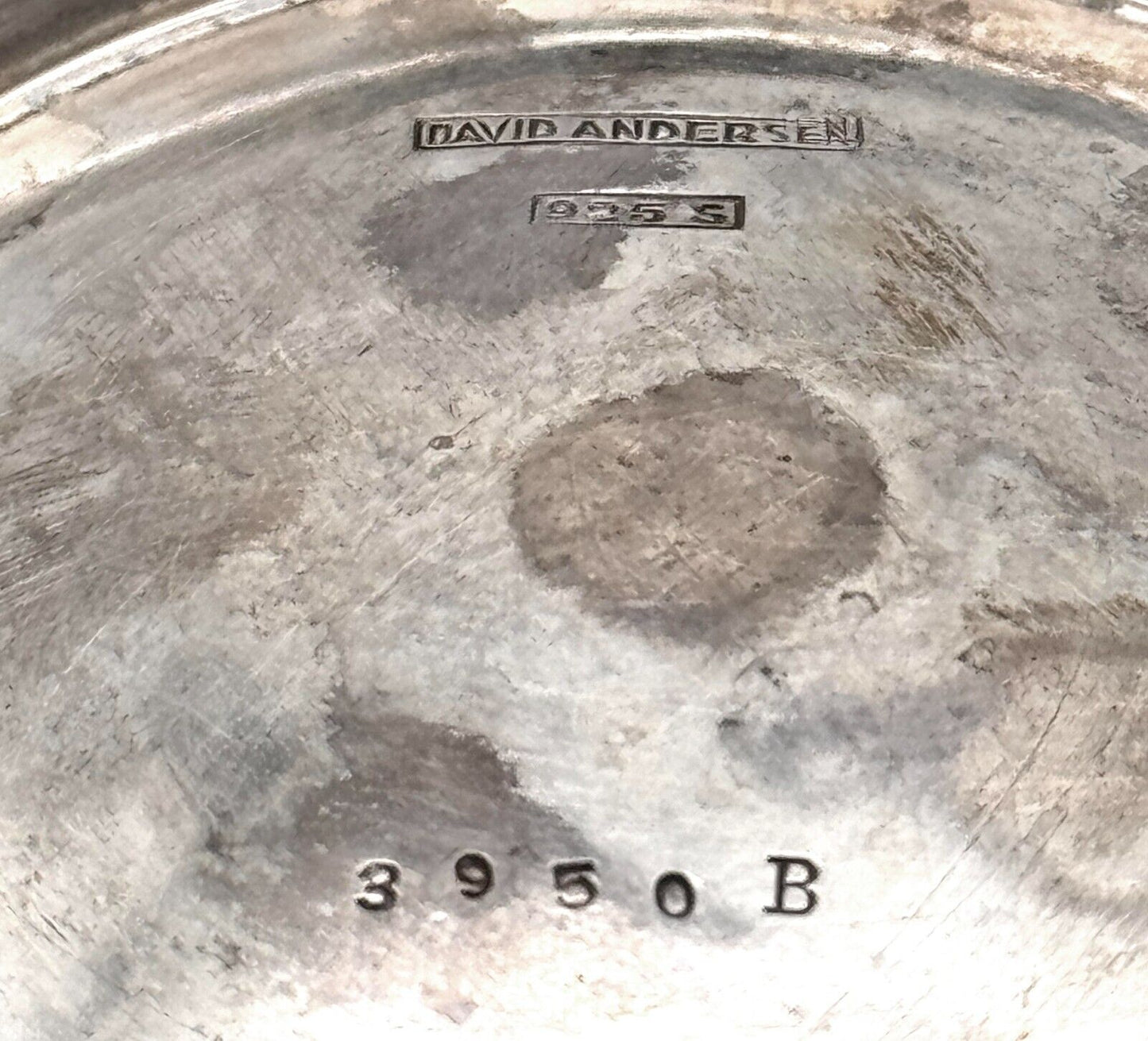 1960s Norwegian Sterling Silver Red Enamel Dish By David-Andersen (WeP)