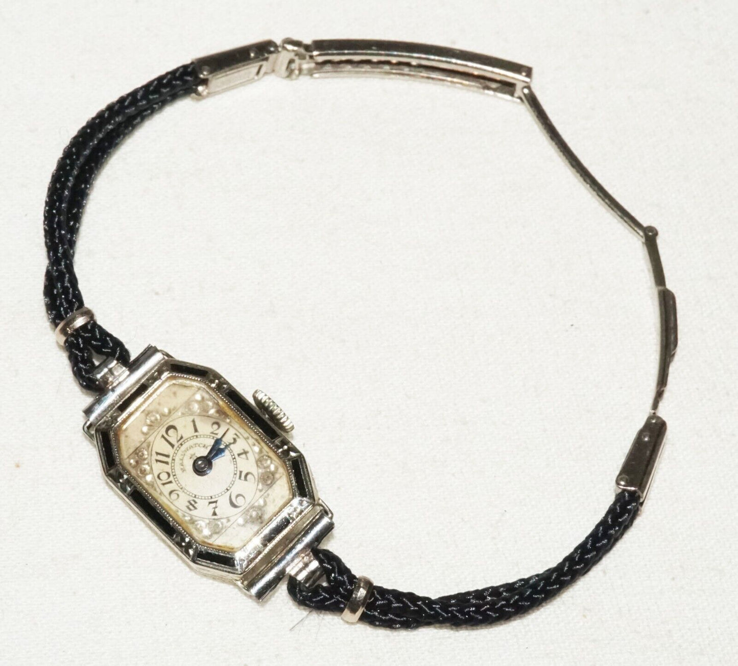 1920s Swiss 14k White Gold Ladies Wristwatch by Hoffman Watch Co. (BeM)#5