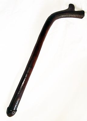 Antique Fijian Viti Wooden Carved War Club w. Kill Marks (Dil)