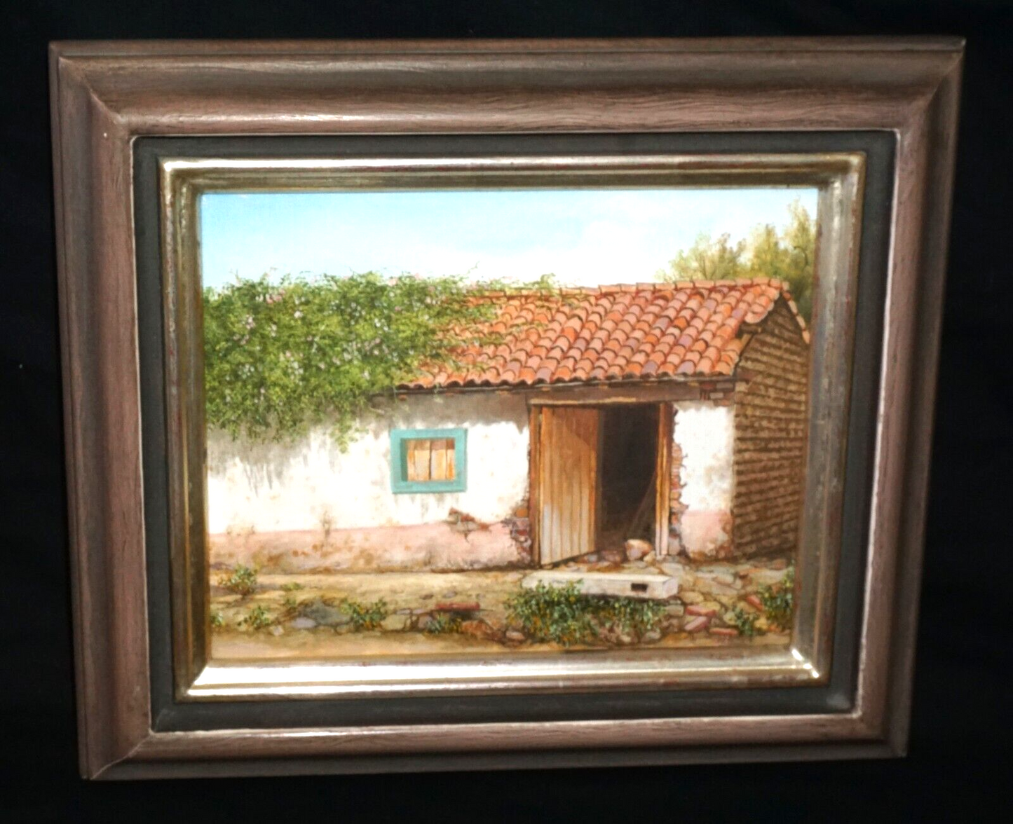 Mexican Folk Art Painting "Casa de Jose" Michoacán, Mexico (HiC)