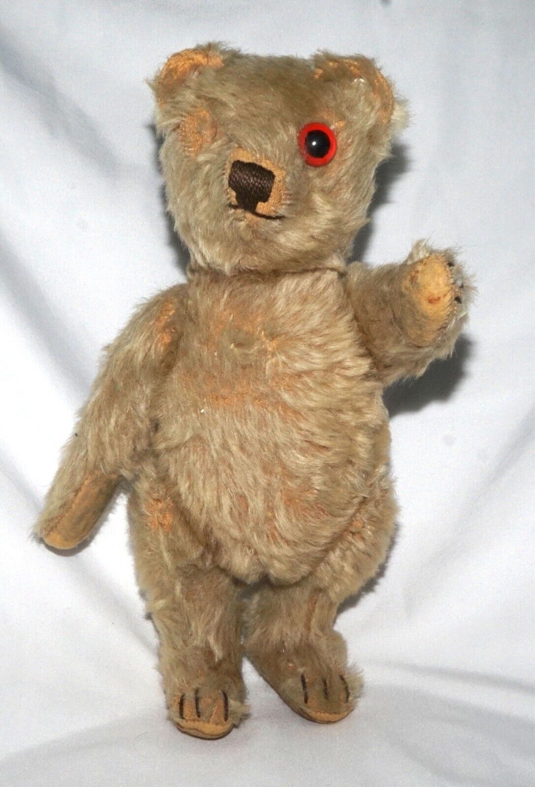 Vintage Steiff Jointed Teddy Bear with Button (Missing Eye) 9.5 inches (QuC)
