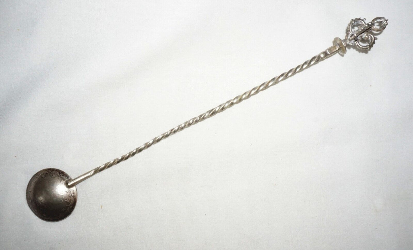 Islamic Turkish Ottoman 800 Silver Fruit Sherbet Spoon Coin Bowl (VoG)