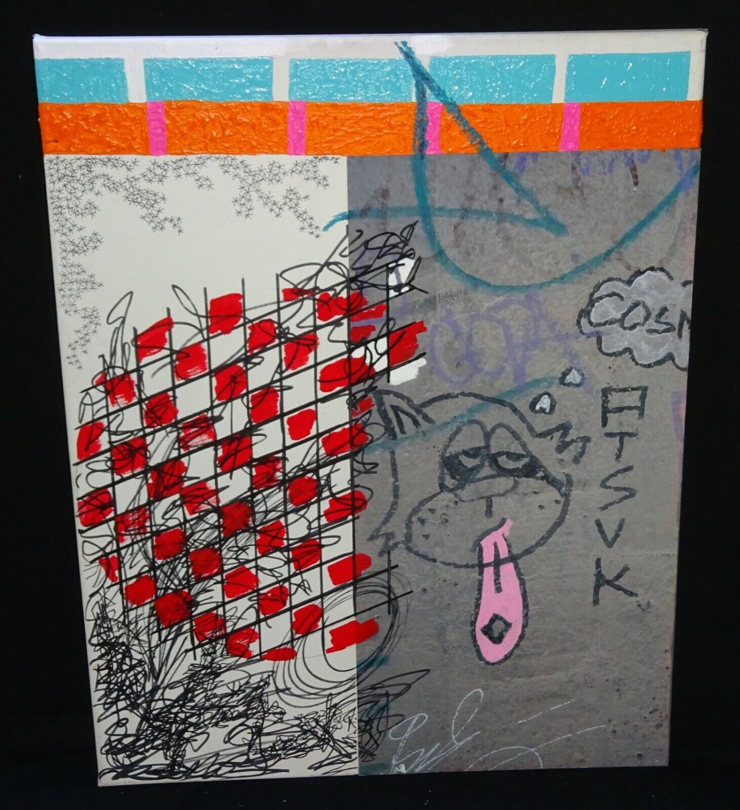 Hawaii Acrylic Mixed Media Painting No Graffiti Honolulu by Jerome Wallace (WaJ)