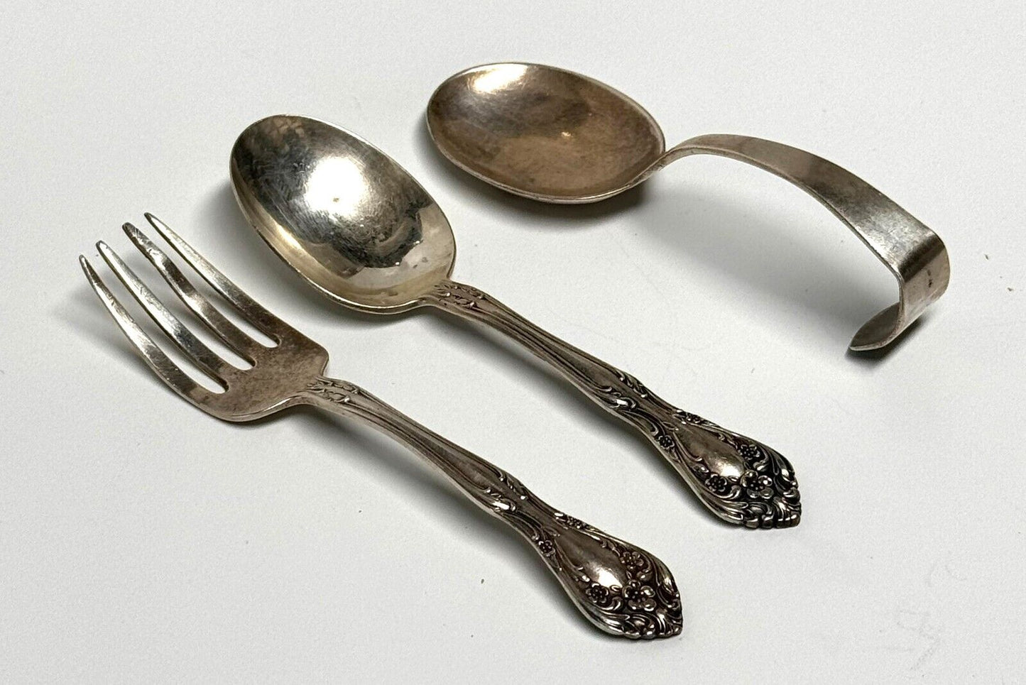 Vintage Sterling Silver Baby Feeding Set – Chateau Rose by Alvin (MiM)