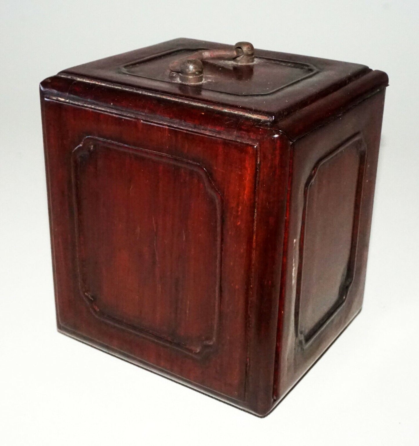 20C Chinese Hardwood 3x Drawer Mini Travel Chest w. Handle (CWo)