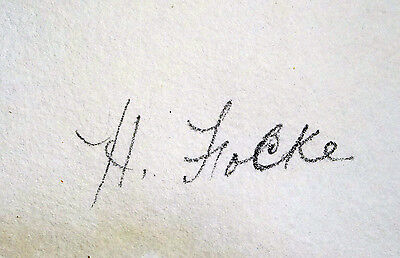 19C Hawaii Watercolor Painting "Rice Planting under Palms" by A. Focke (Geo)