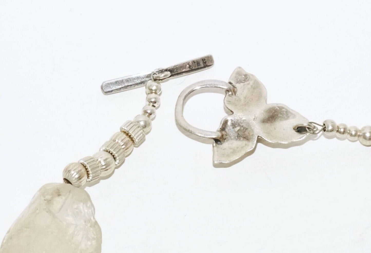 Hawaii Clear Quartz & Silver Bead Necklace Annalise Vogel’s ALV Designs (LeP)#4