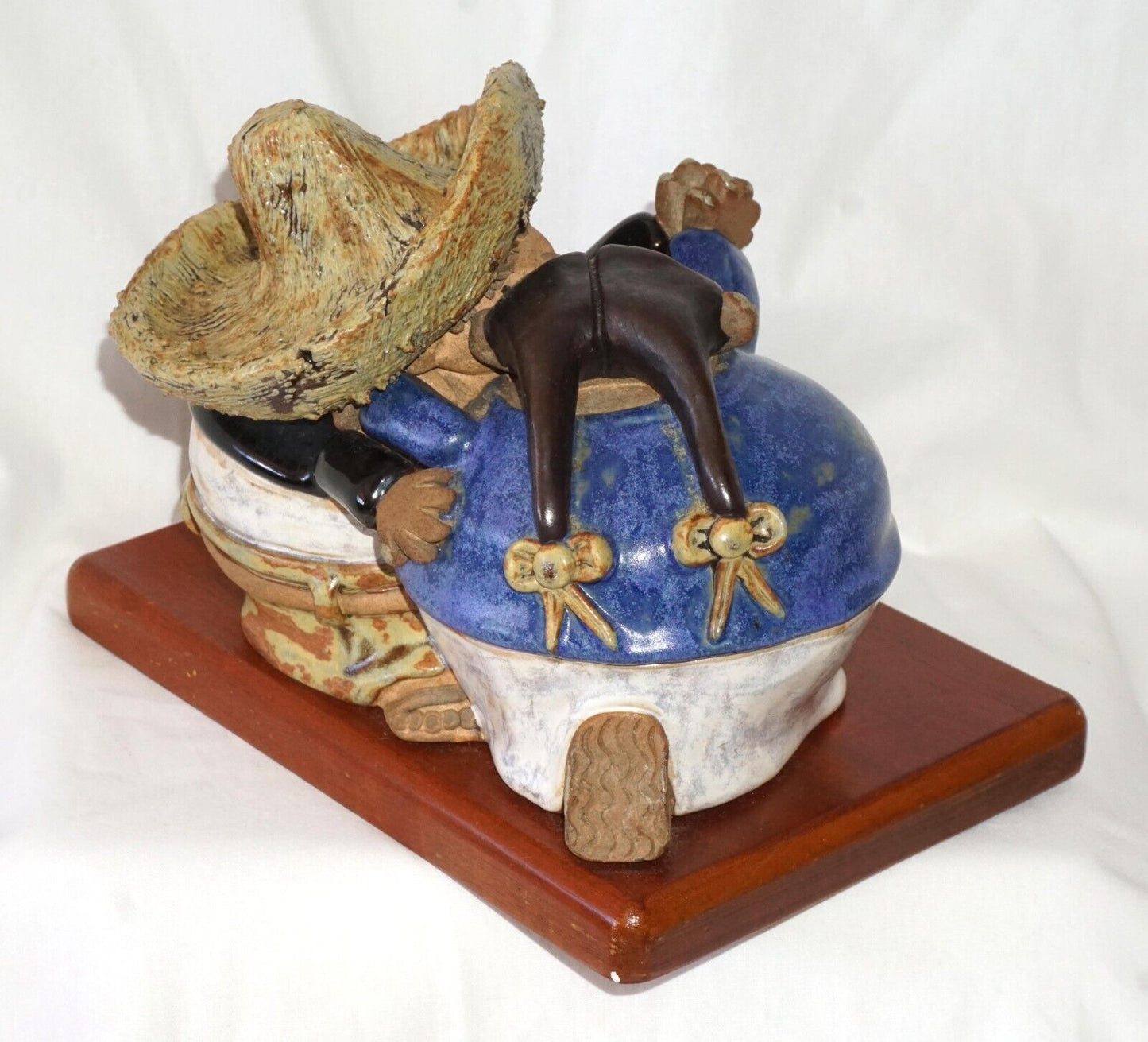 Mexican, Ceramic Sculpture- Dancing Couple by Rodo Padilla (HiC)