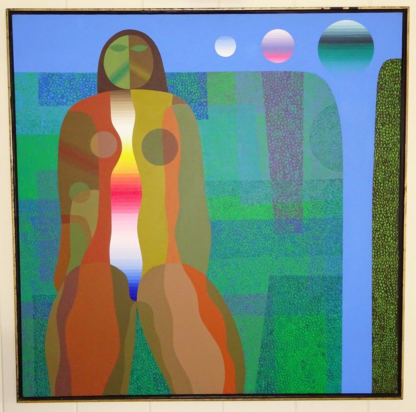 '71 Hawaii Acrylic Painting "Maile in the Valley" by Chang Young Cho (Aha)