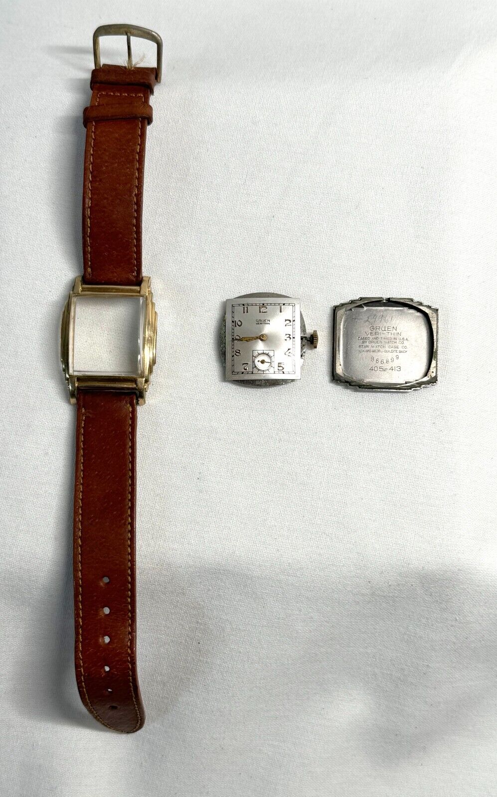 1940's Gruen Veri-Thin Deco Style Wrist Watch (InS)