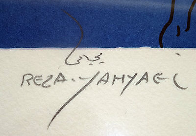 Iranian Surreal Print 125/175 "Standing Nudes" by Reza Yahyaei (b. 1941) (Lan)