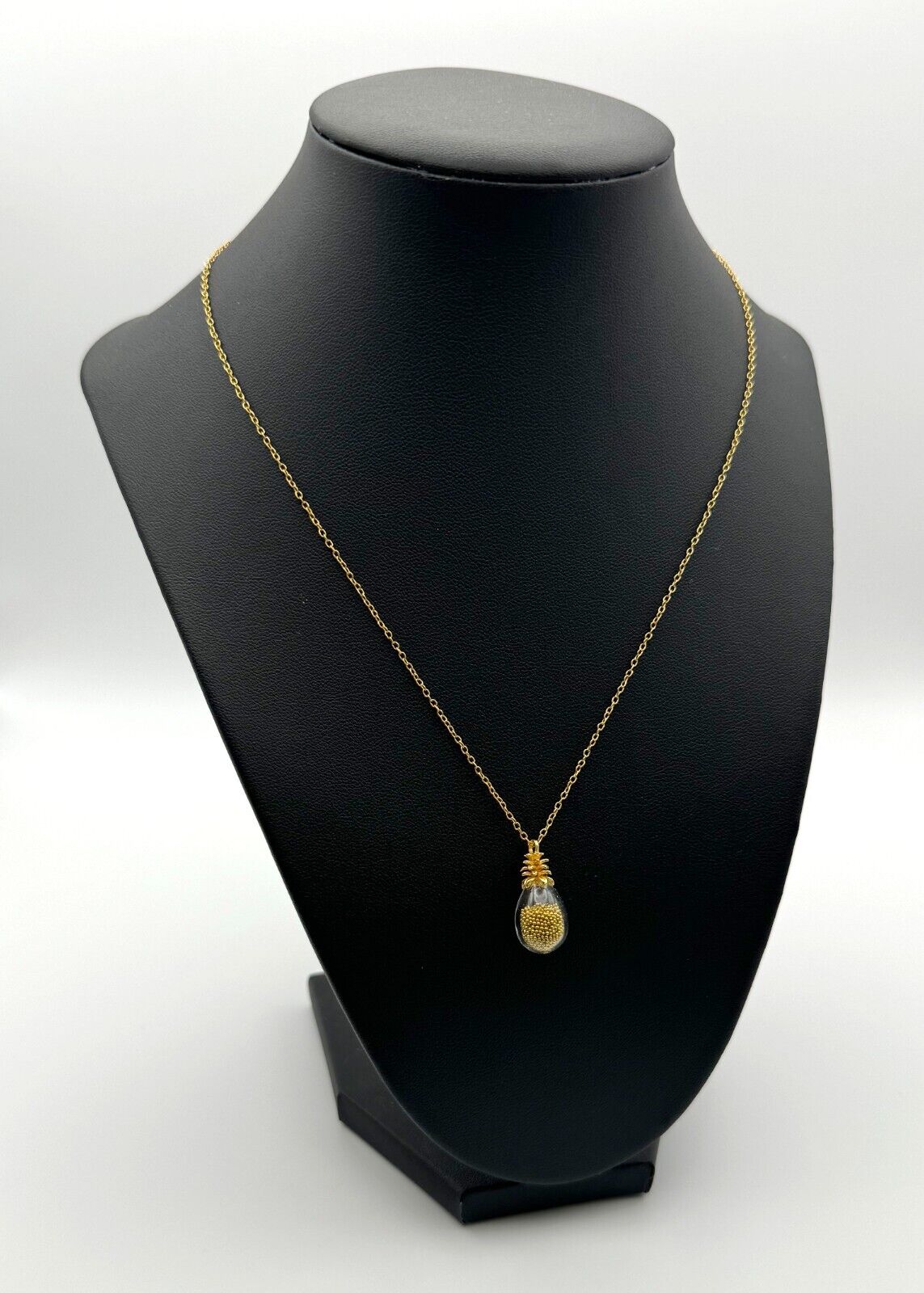 18 K Gold Vermeil Catherine Weitzman Pineapple Shaker Necklace (McC)
