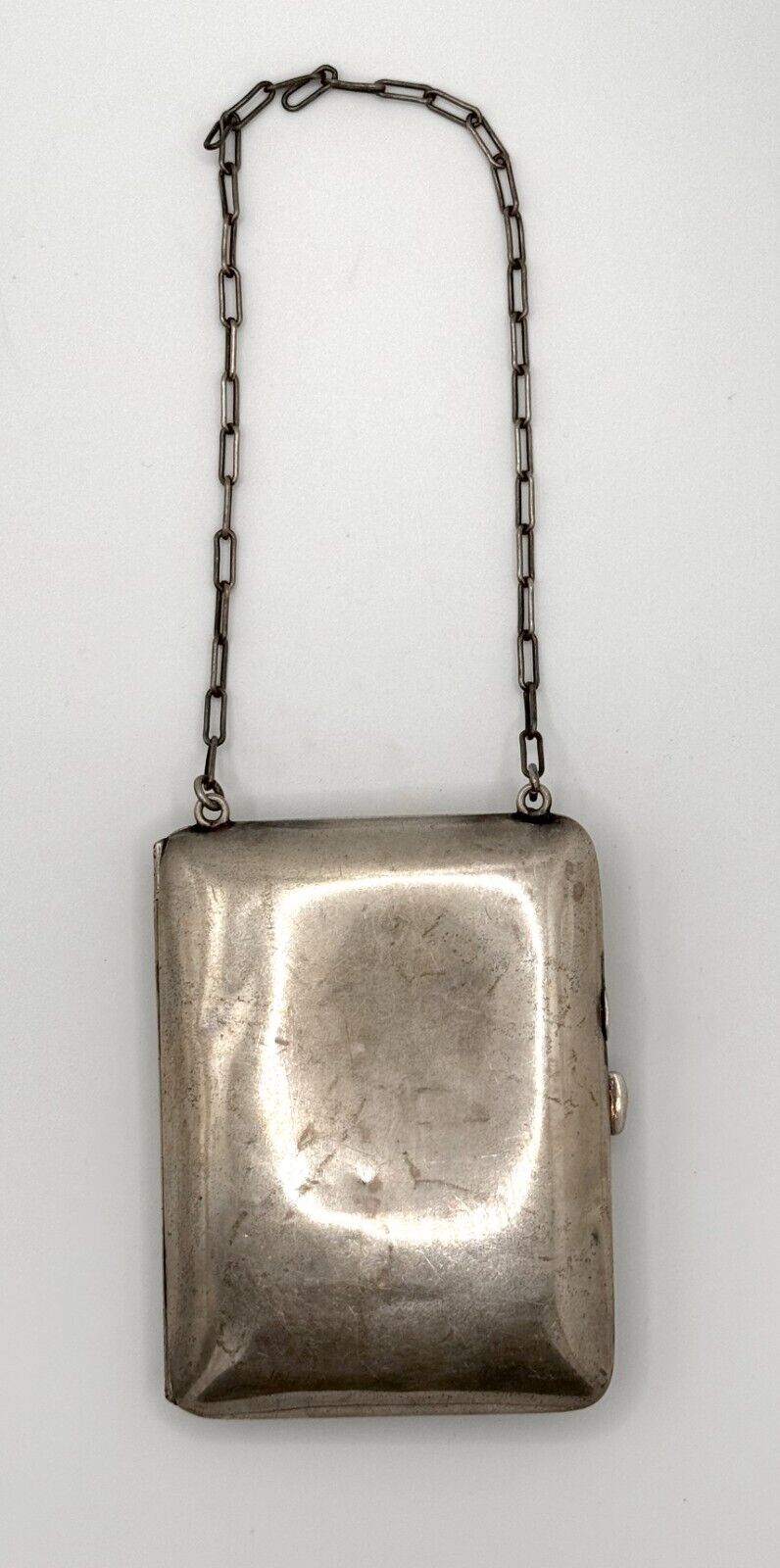 Art Deco Sterling Silver Ladies Compact Purse w HHW Monogram (WeP)