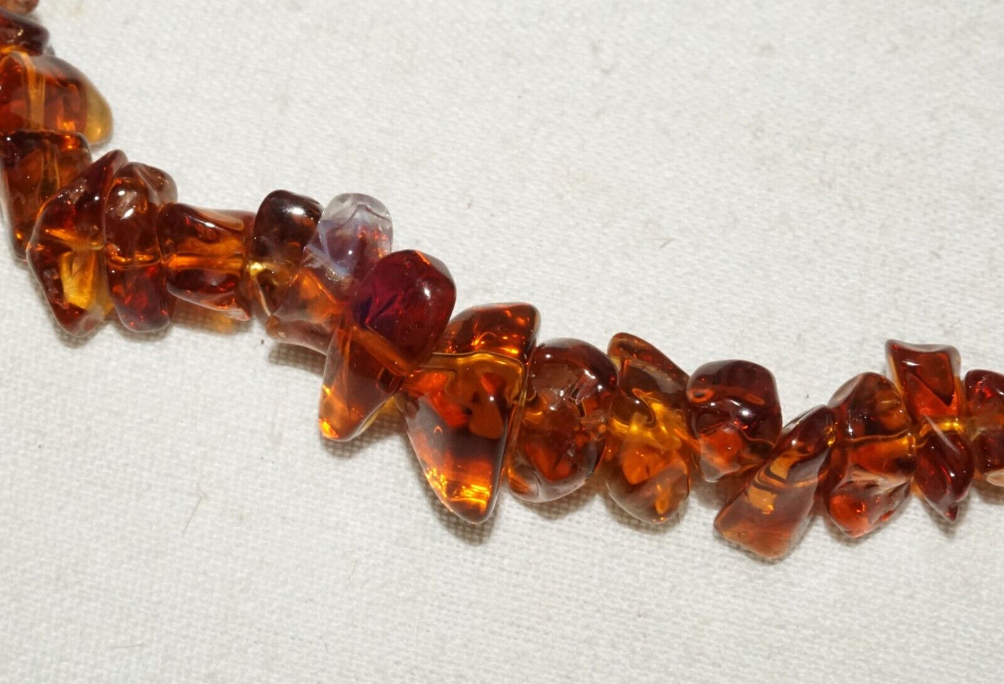 Vintage Japanese Golden Topaz Chip Bead Necklace (InS)L6