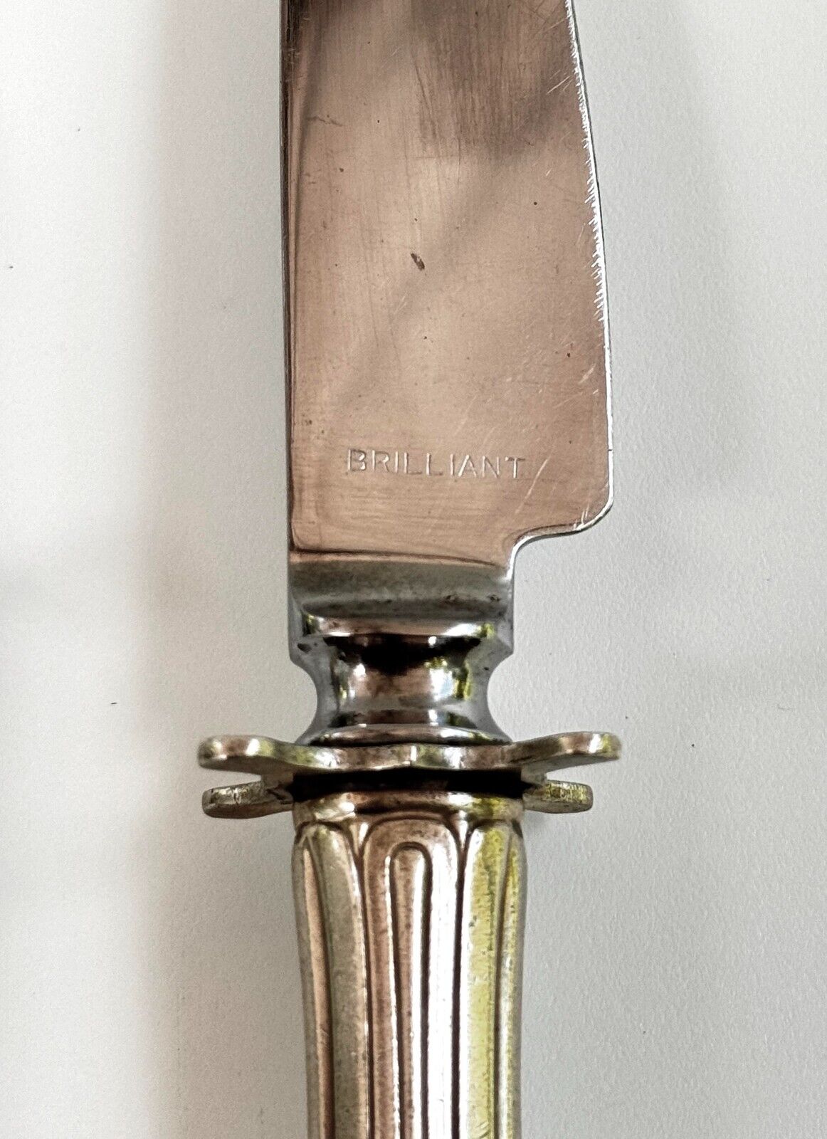 Vintage Silver Plated Reed & Barton Mirrorstele Carving Fork & Knife (WeP)
