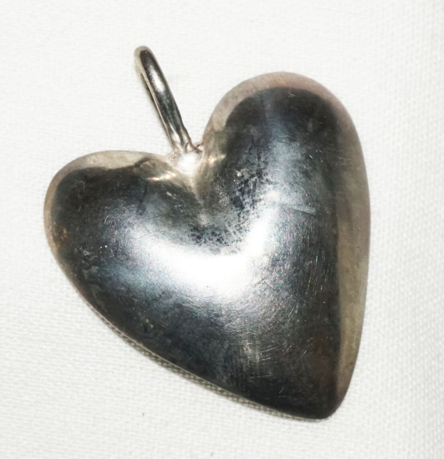 Vintage Sterling Silver Heart Bowl Pendant (AHB